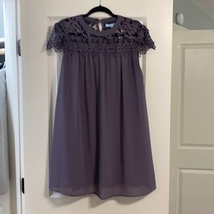 Boutique She + Sky Purple Lace Top Dress